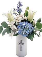 Tribute Cross Vase Arrangement