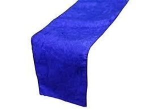 Royal Blue Crinkle Runner - Rental