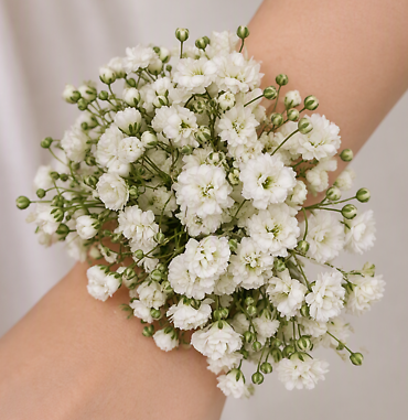 Baby\'s Breath Wrist Corsage