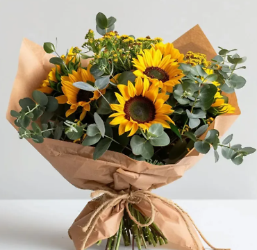 Sunny Sunflower Hand Tied Bouquet