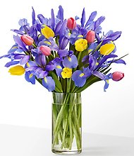 Bejeweled Tulip & Iris Bouquet