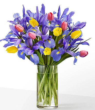 Bejeweled Tulip & Iris Bouquet