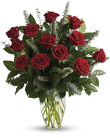 1 Dozen Premium Red Roses Arranged