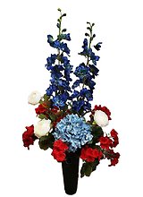 Red White & Blue Cemetery Cone