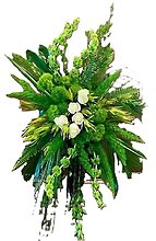 Green Elegant Floral Easel
