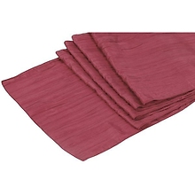 Burgundy Accordion Crinkle Runner - Rental