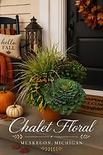 A 10\" Fall Patio Pot