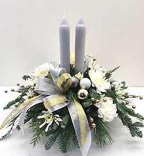 Silver & Gold Centerpiece - Real Root Candles