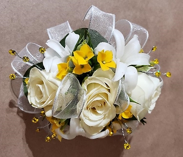 Hint Of Yellow Wrist Corsage