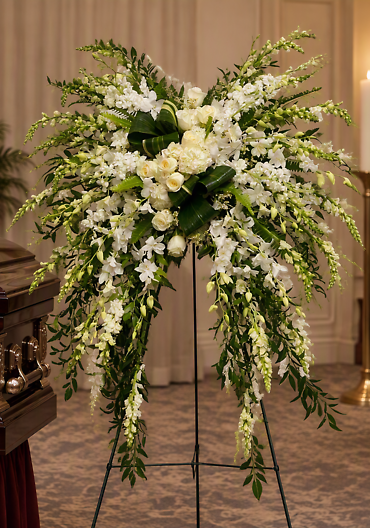 Angel Wings Easel Arrangement