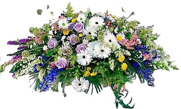 Colorful Splash Casket Spray