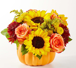 Golden Gourd Pumpkin Bouquet